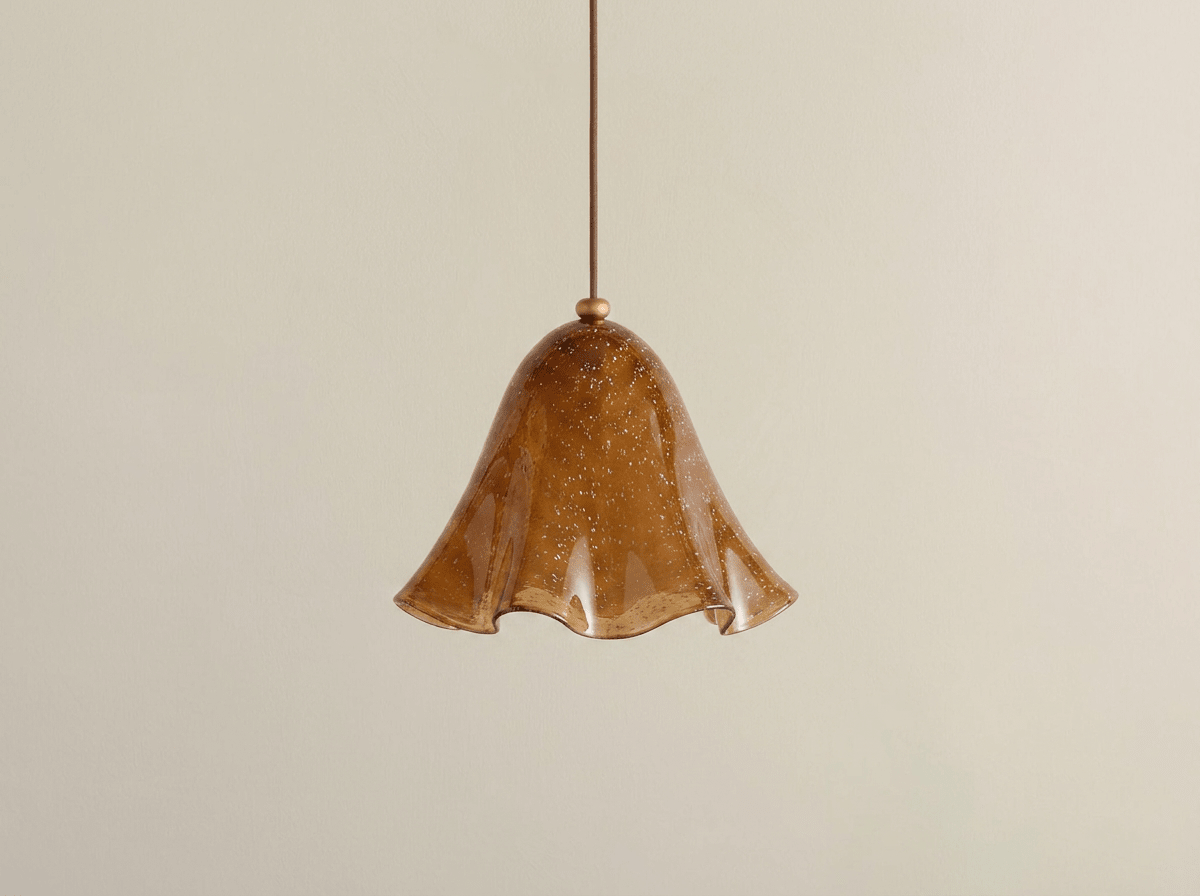 Meadow Glass Pendant Light with Copper Cord - Kolise
