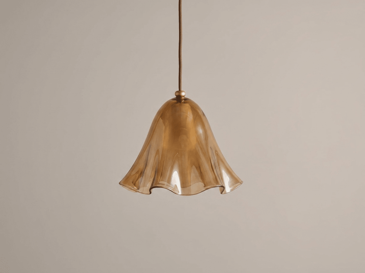 Meadow Glass Pendant Light with Copper Cord - Kolise