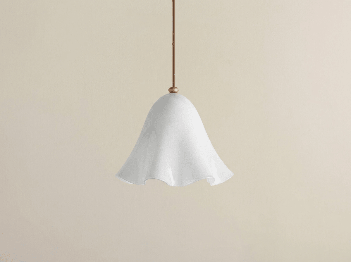 Meadow Glass Pendant Light with Copper Cord - Kolise