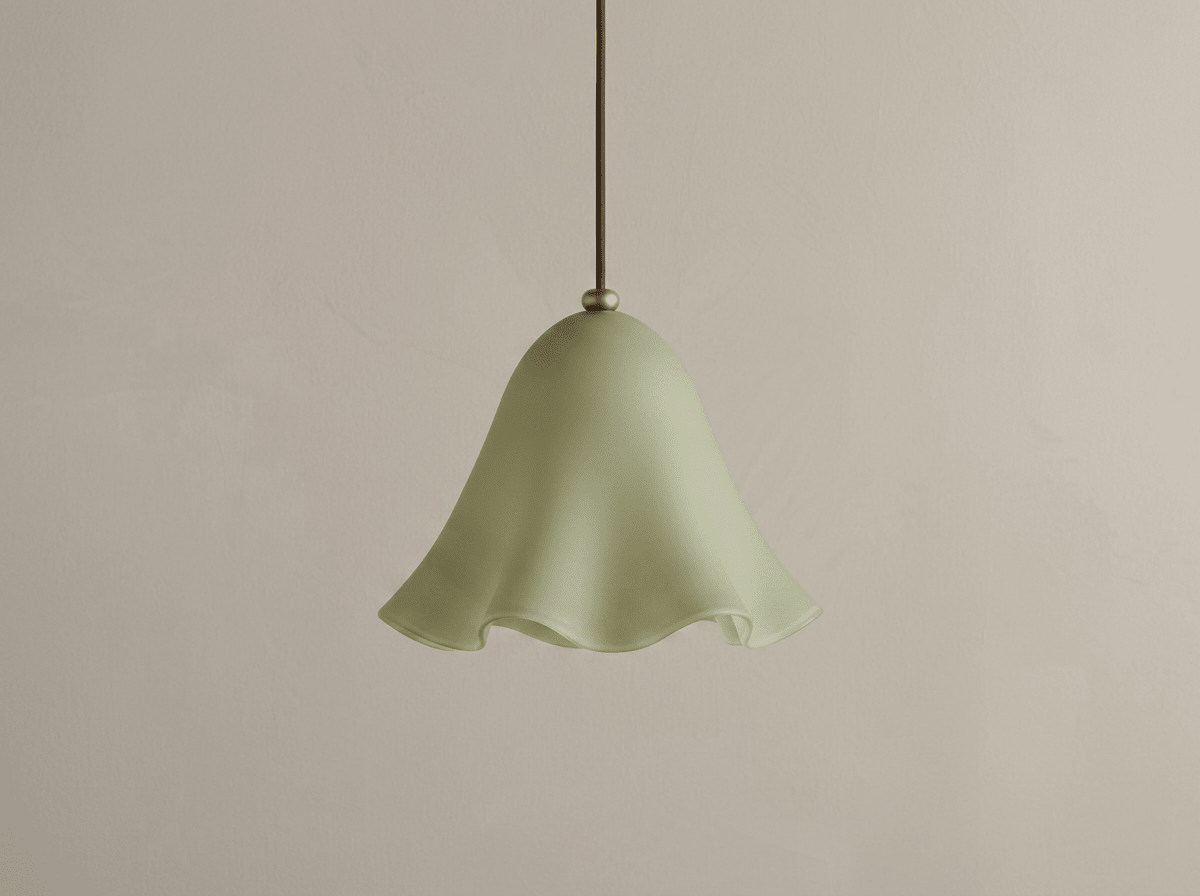 Meadow Glass Pendant Light with Copper Cord - Kolise