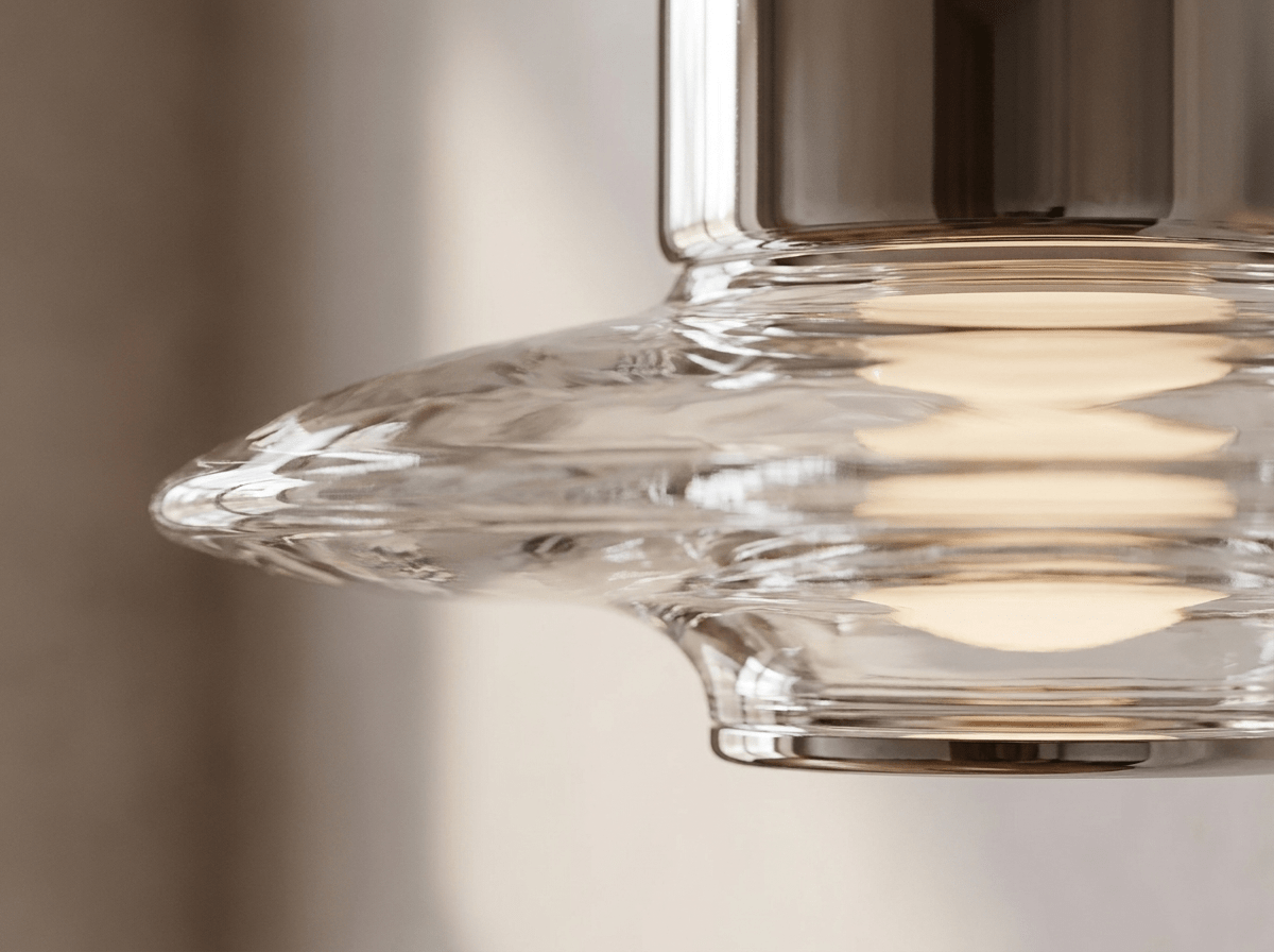 Harbour Glass Wall Sconce with Built-In LED Panel - Kolise