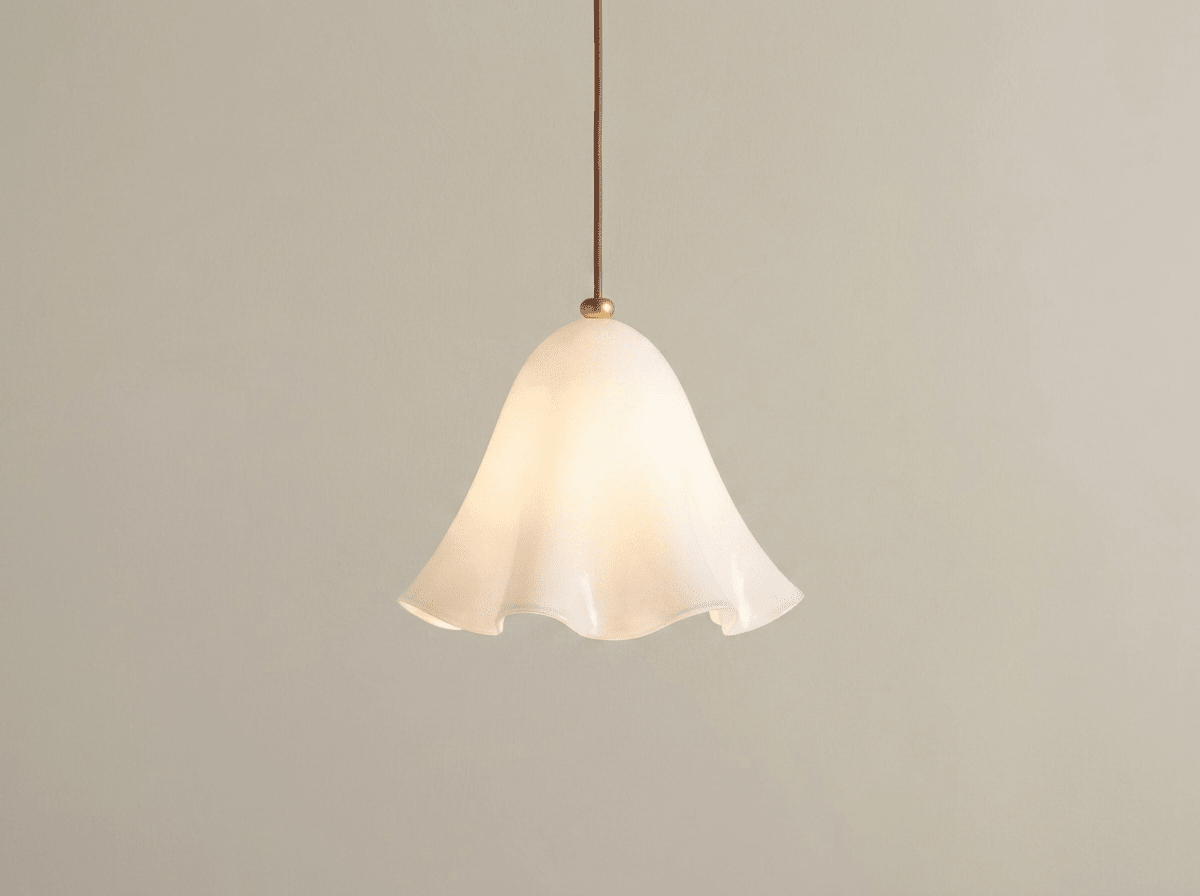 Meadow Glass Pendant Light with Copper Cord - Kolise