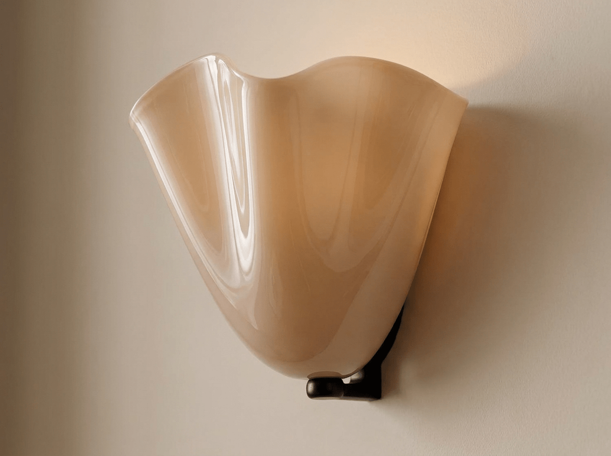 Willow Glass and Brass LED Wall Sconce - Kolise