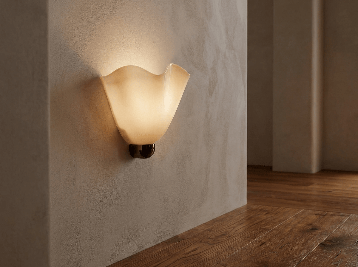 Willow Glass and Brass LED Wall Sconce - Kolise