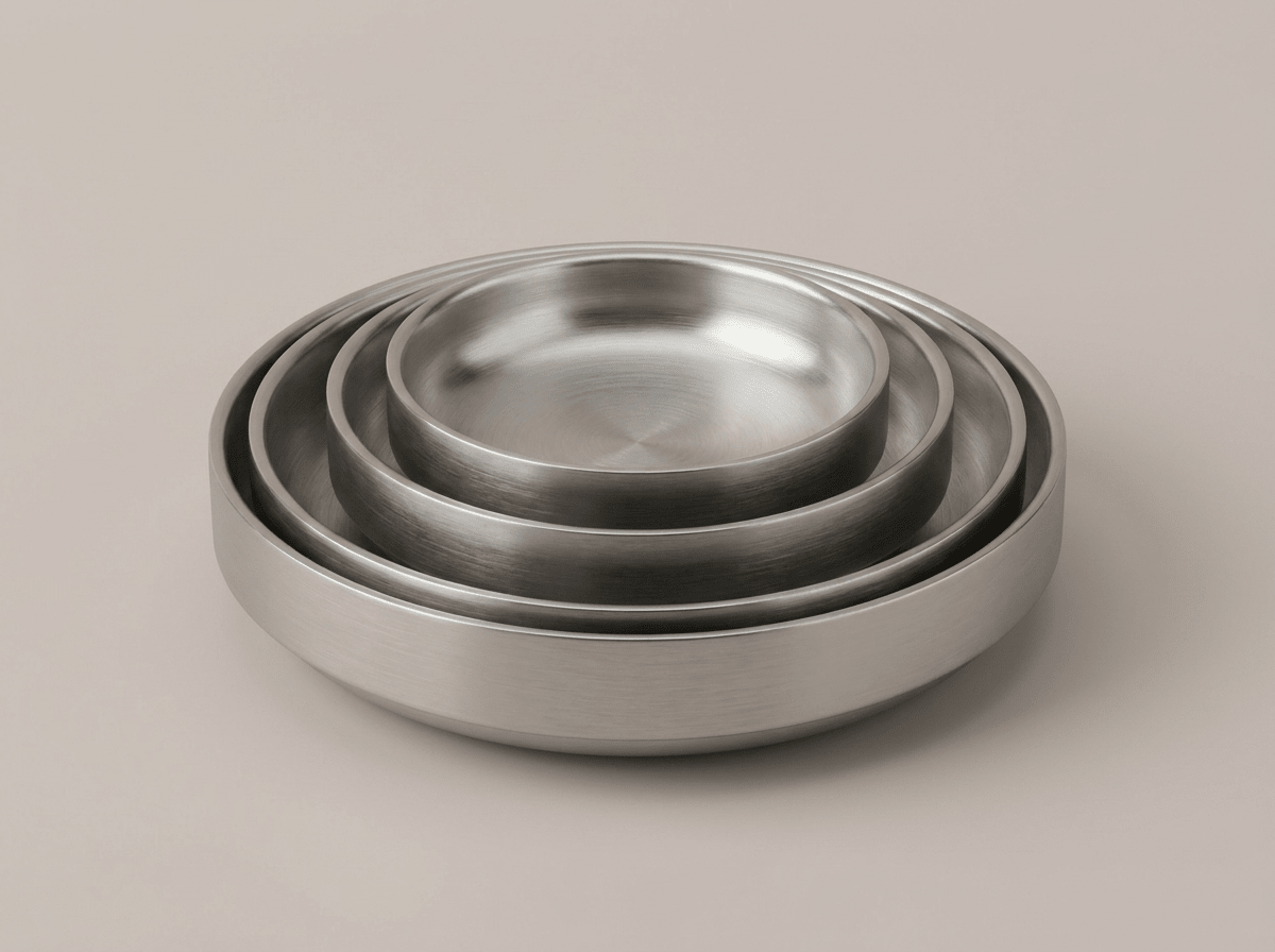 Harbor Stainless Steel Dinner Plate | Durable Everyday Tableware - Kolise