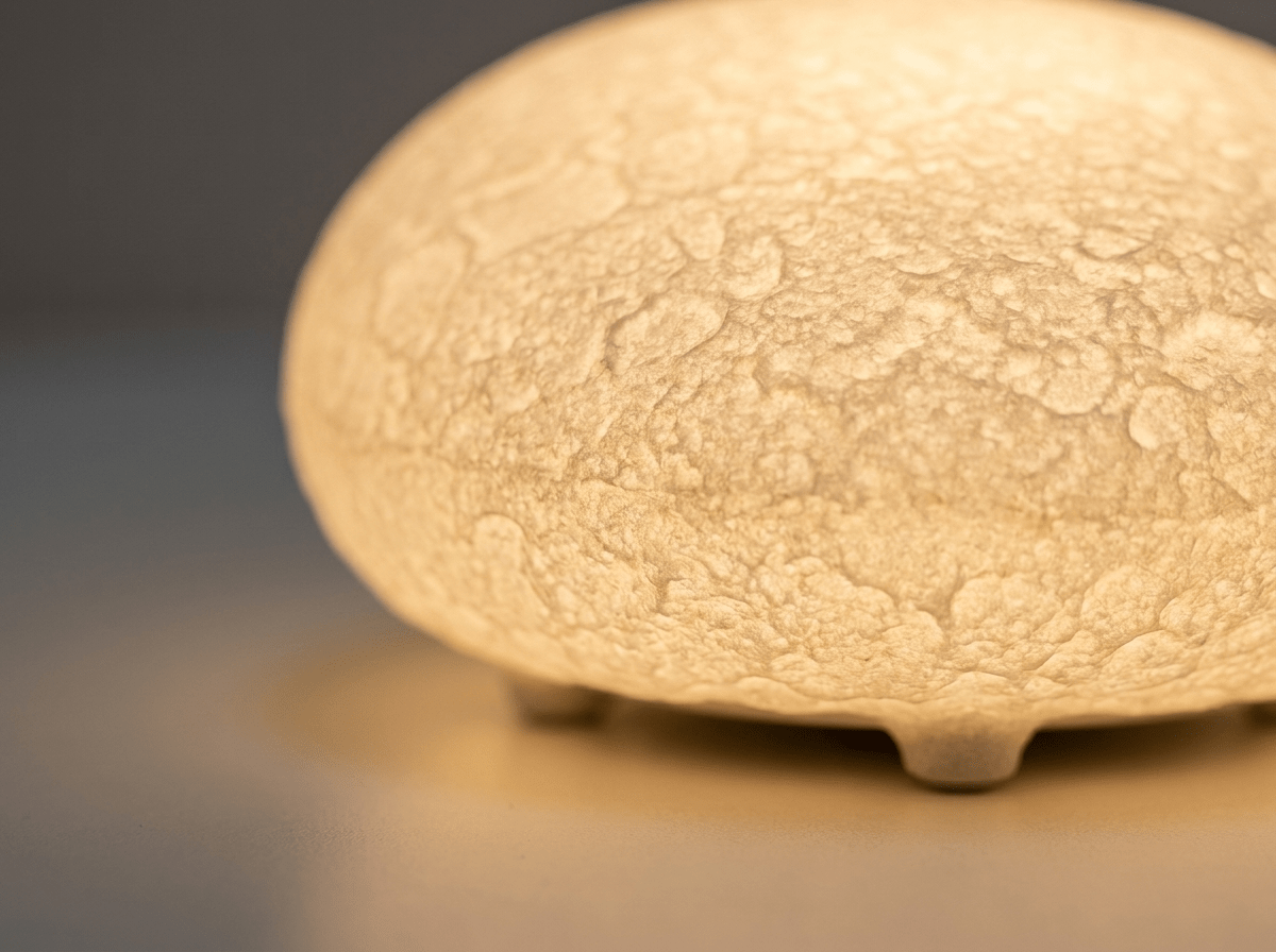 Cobblestone Touch-Free Table Lamp | Three-Tone LED with Rotating E27 Bulb - Kolise