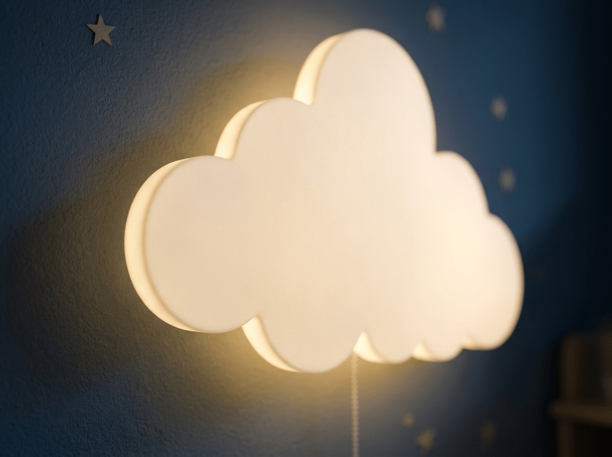 Drift Cloud Nursery Night Light | Battery-Operated Soft-Glow Lamp for Kids' Rooms - Kolise