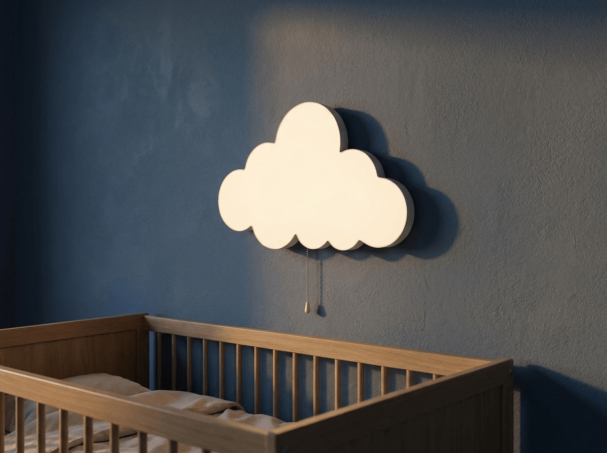 Drift Cloud Nursery Night Light | Battery-Operated Soft-Glow Lamp for Kids' Rooms - Kolise