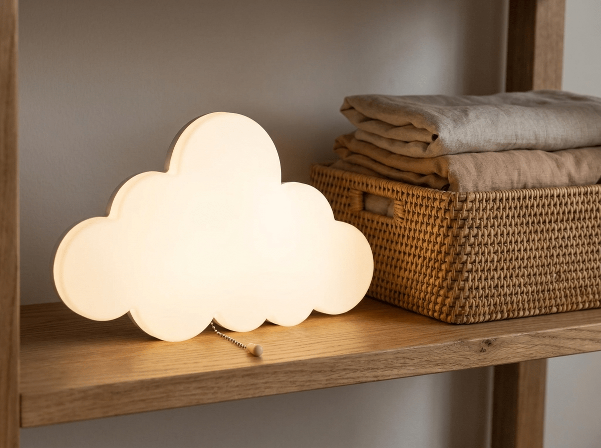 Drift Cloud Nursery Night Light | Battery-Operated Soft-Glow Lamp for Kids' Rooms - Kolise