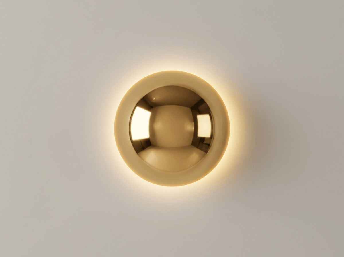 Orbit Circular Wall Sconce | Minimalist Metal Wall Light - Kolise