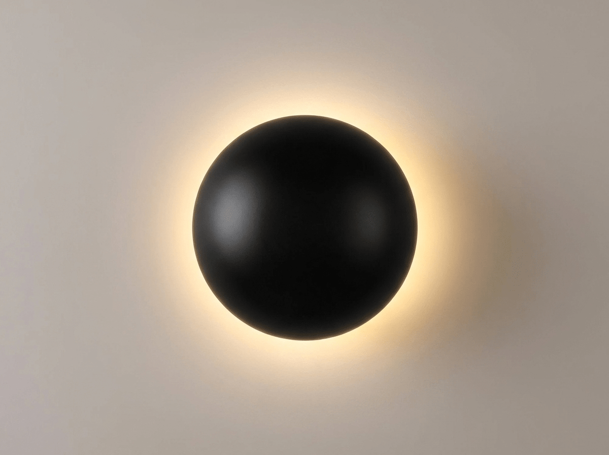 Orbit Circular Wall Sconce | Minimalist Metal Wall Light - Kolise