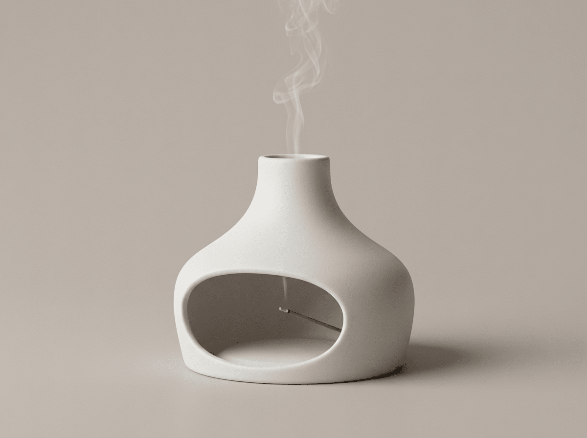 Chimney Ceramic Smudge Burner | Palo Santo Sage Holder - Kolise