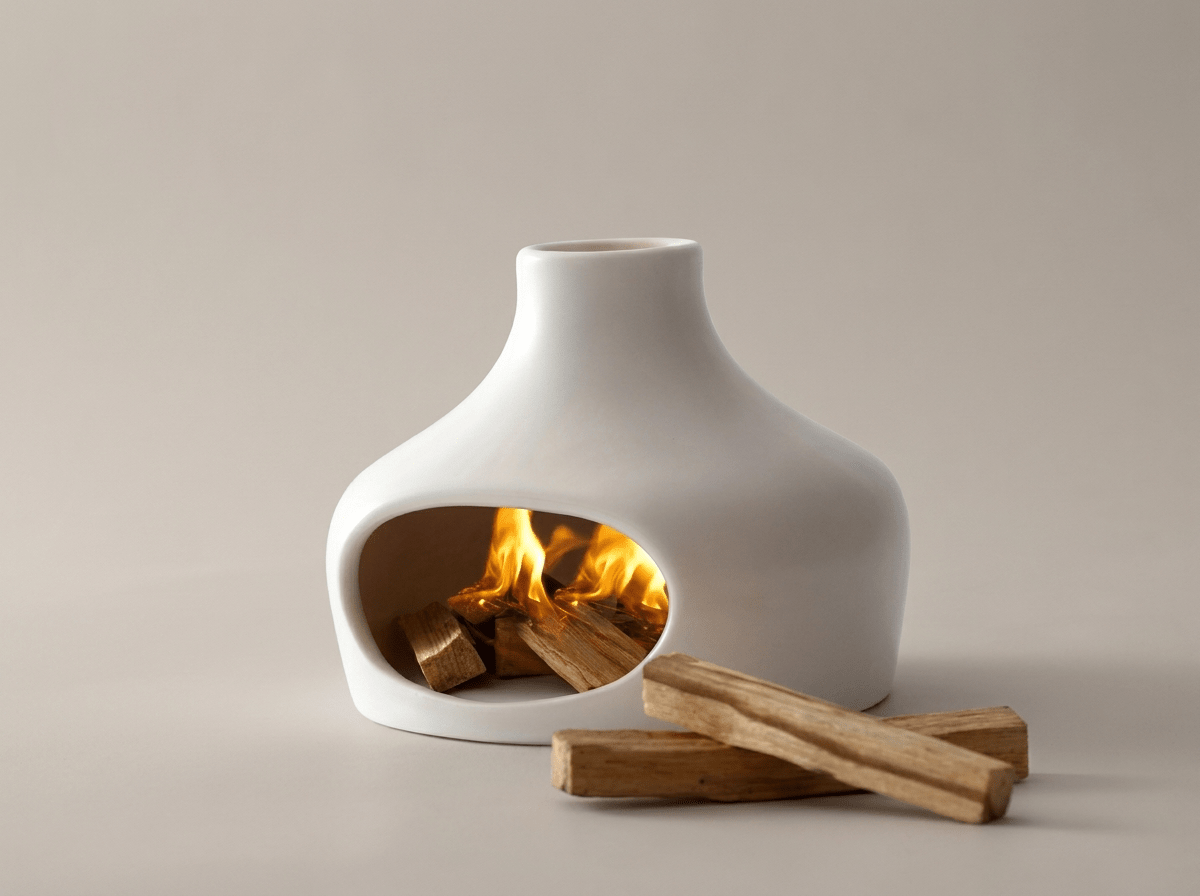 Chimney Ceramic Smudge Burner | Palo Santo Sage Holder - Kolise