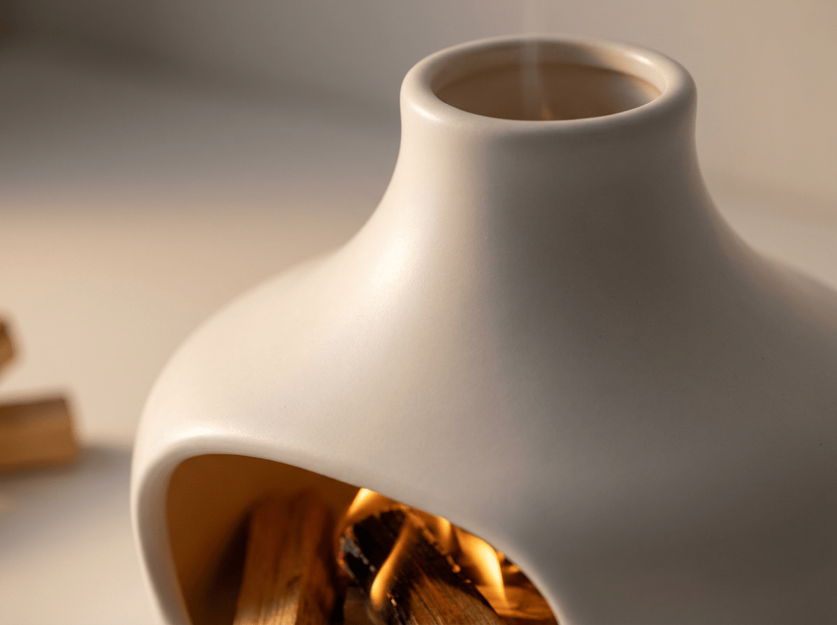 Chimney Ceramic Smudge Burner | Palo Santo Sage Holder - Kolise