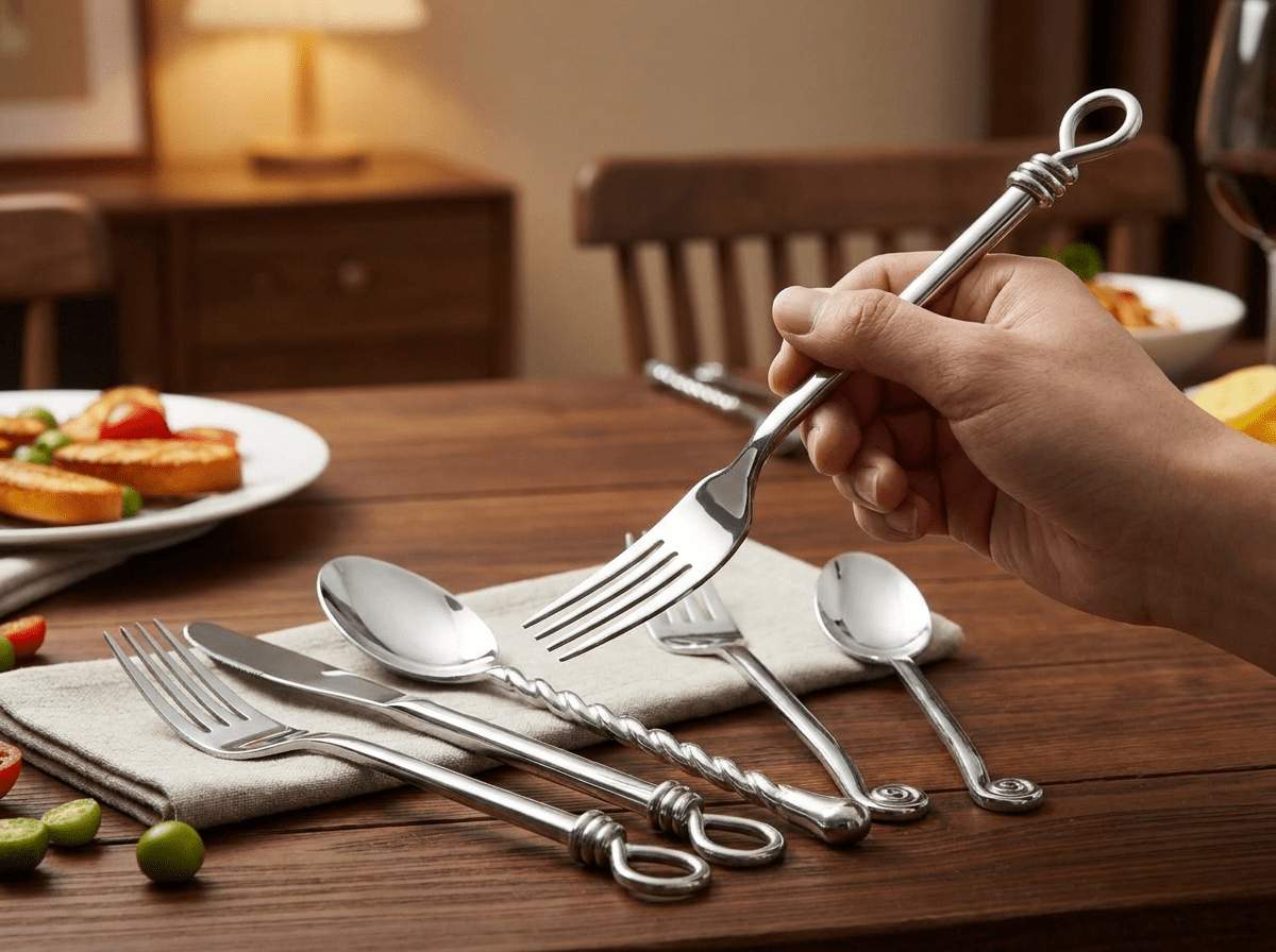 Harbor Spiral Cutlery Set | Premium Stainless Steel Dinnerware - Kolise