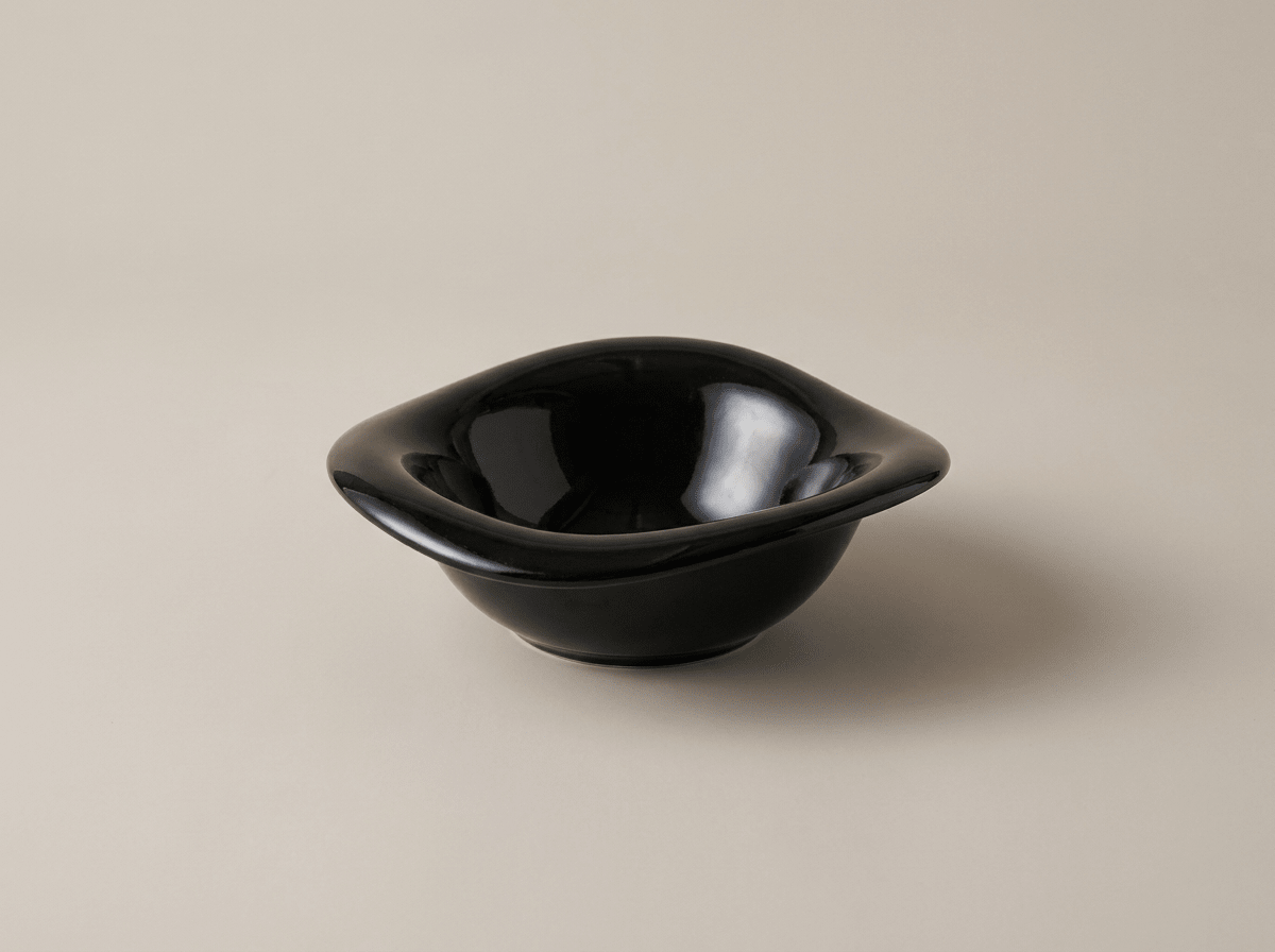 Ripple Ceramic Salad Bowl | Wavy Organic Dining Bowl - Kolise