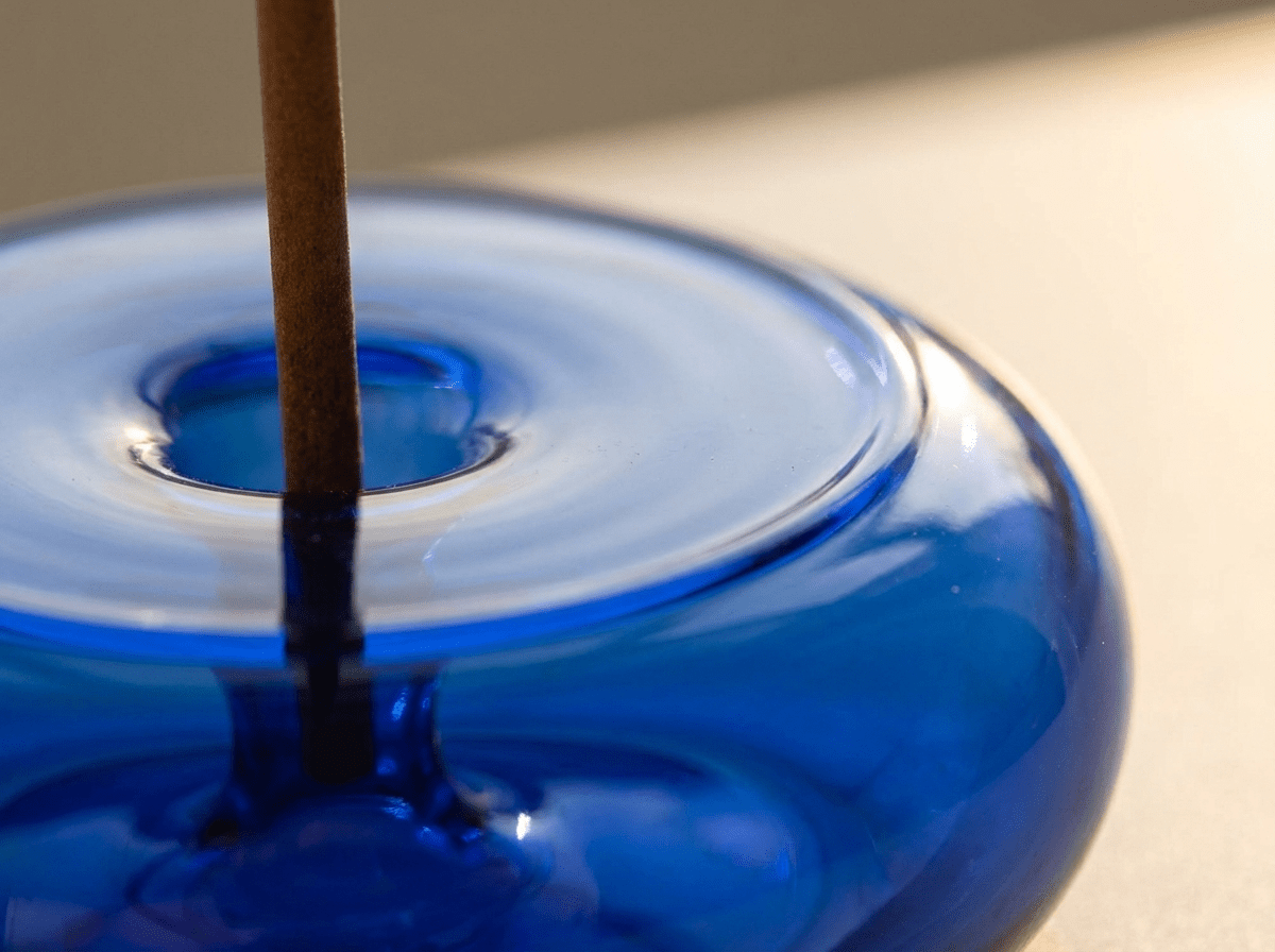 Halo Glass Incense Disc | Circular Glass Burner for Home Fragrance - Kolise