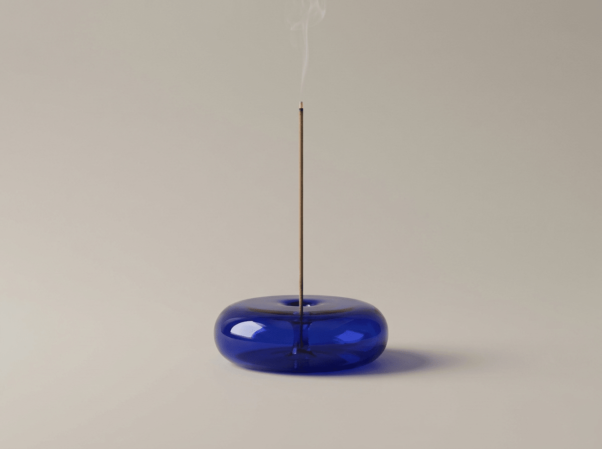 Halo Glass Incense Disc | Circular Glass Burner for Home Fragrance - Kolise