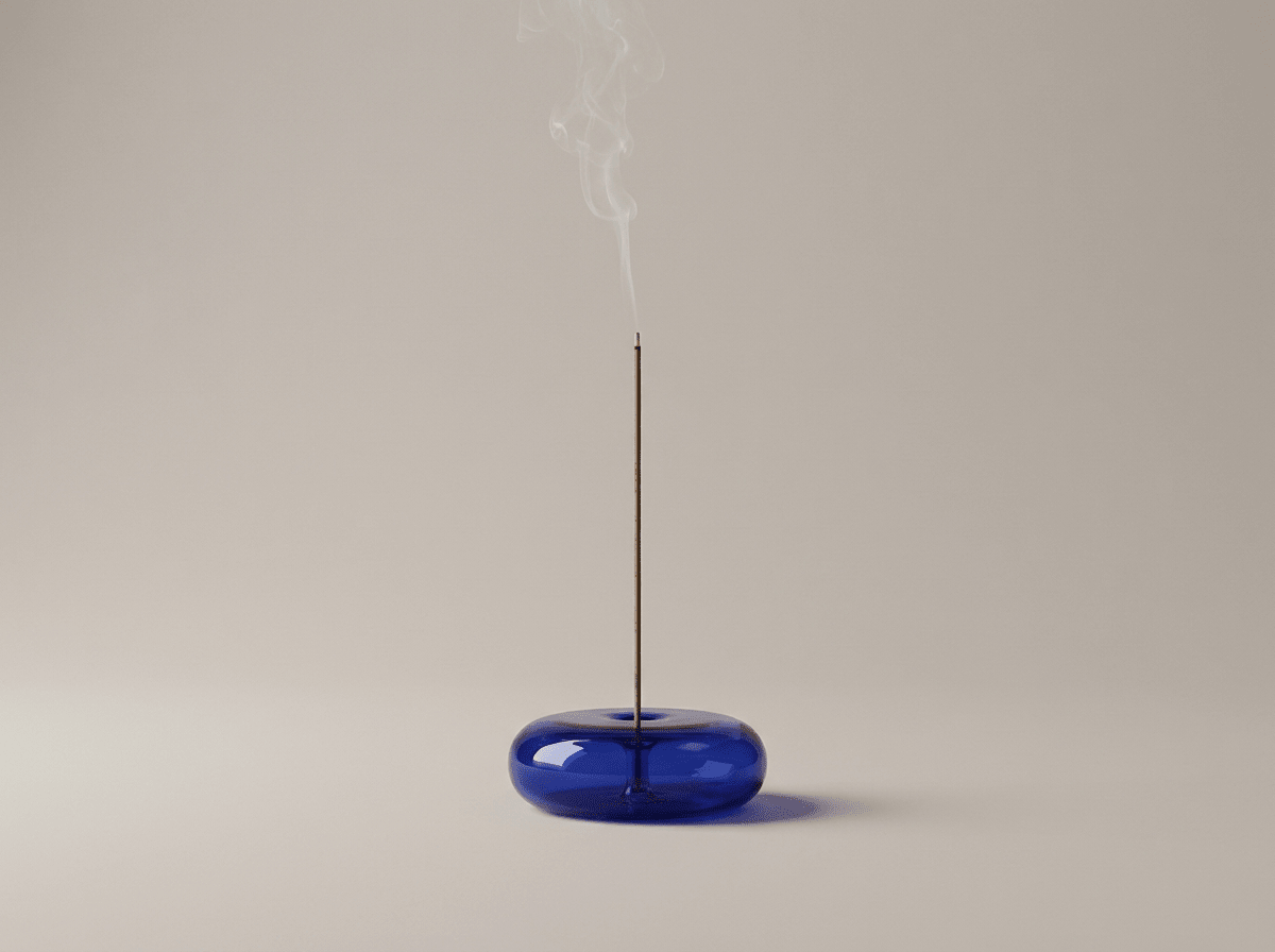 Halo Glass Incense Disc | Circular Glass Burner for Home Fragrance - Kolise