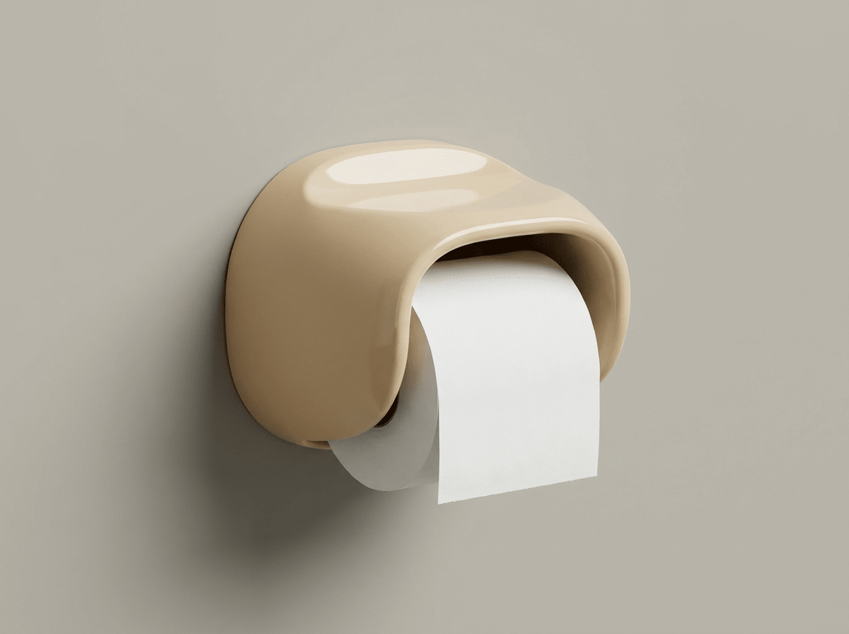 Punch-Free Wall-Mount Tissue Box | Transparent Toilet Paper Holder - Kolise