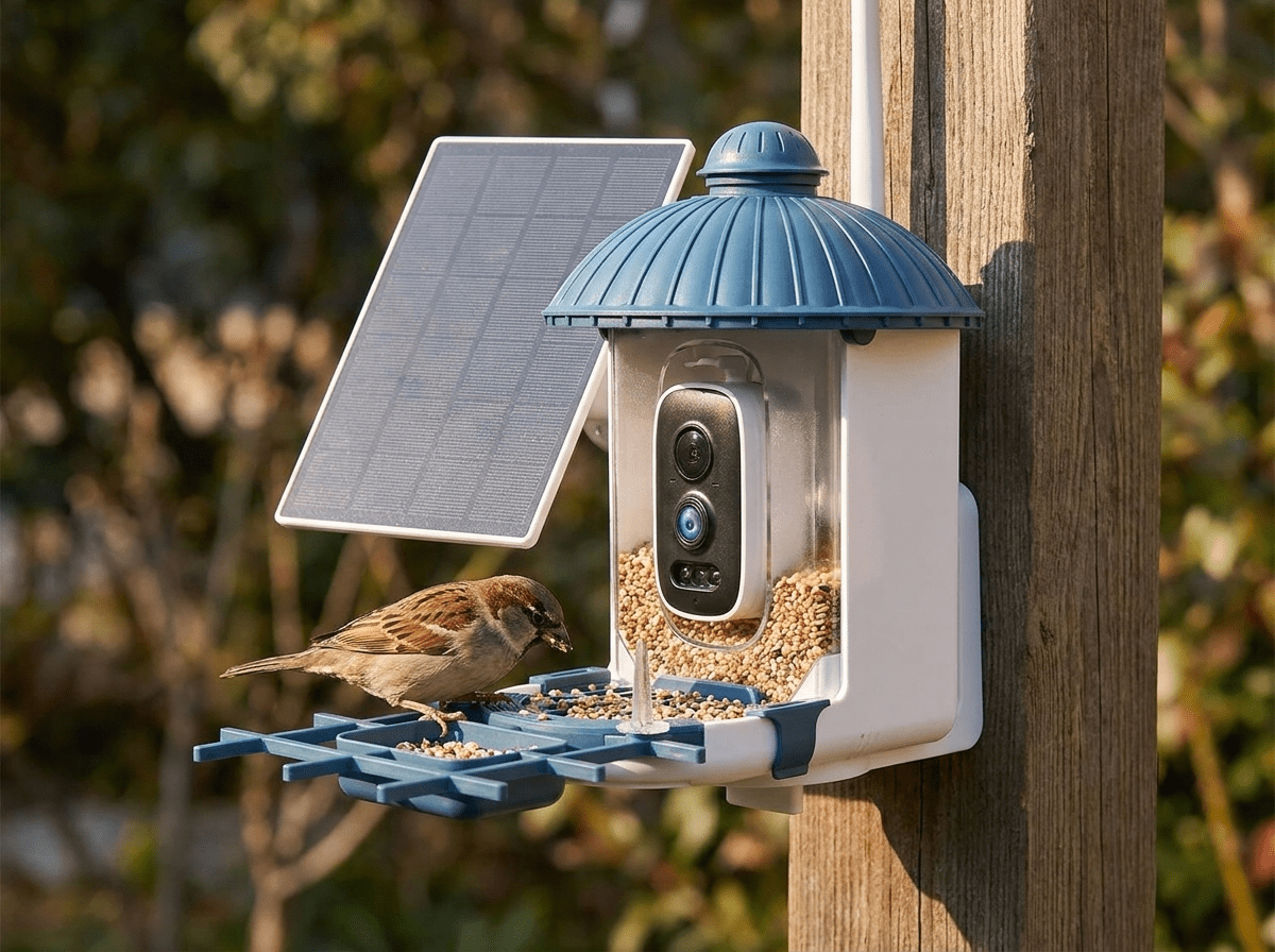 Wildlife Watcher Solar Bird Feeder Camera | HD Wi-Fi & Night Vision - Kolise