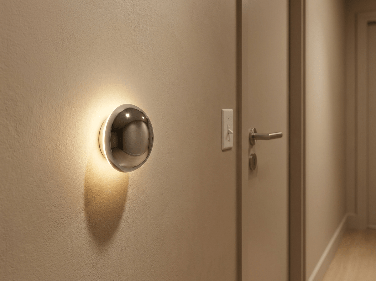 Orbit Circular Wall Sconce | Minimalist Metal Wall Light - Kolise
