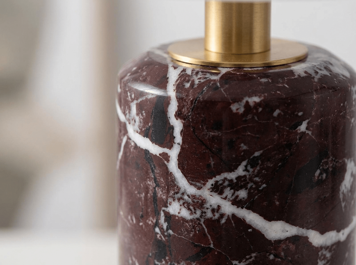 Aalborg Marble-Base Touch Lamp | Rechargeable LED Table Light for Home &amp; Café - Kolise