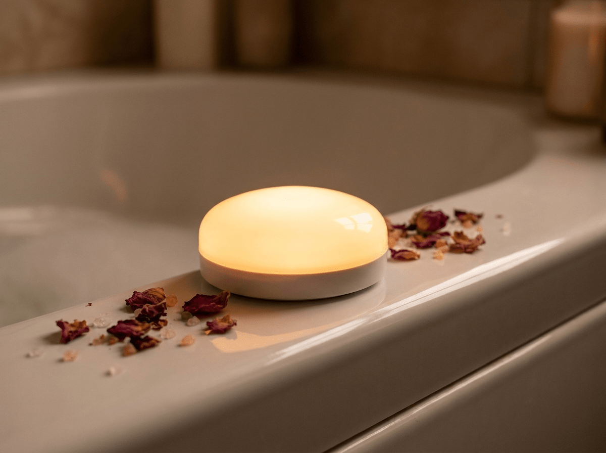 Pebble Glow Wireless Magnetic Bathroom Light | Waterproof Colour-Changing LED - Kolise