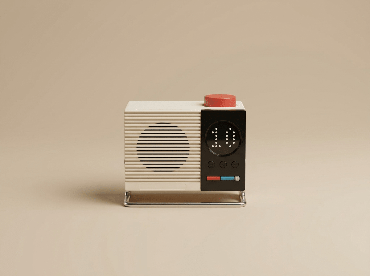 Saitalin N200 | Bluetooth Desktop Speaker with Retro Design | Compact Audio Solution for Quality Sound - Kolise