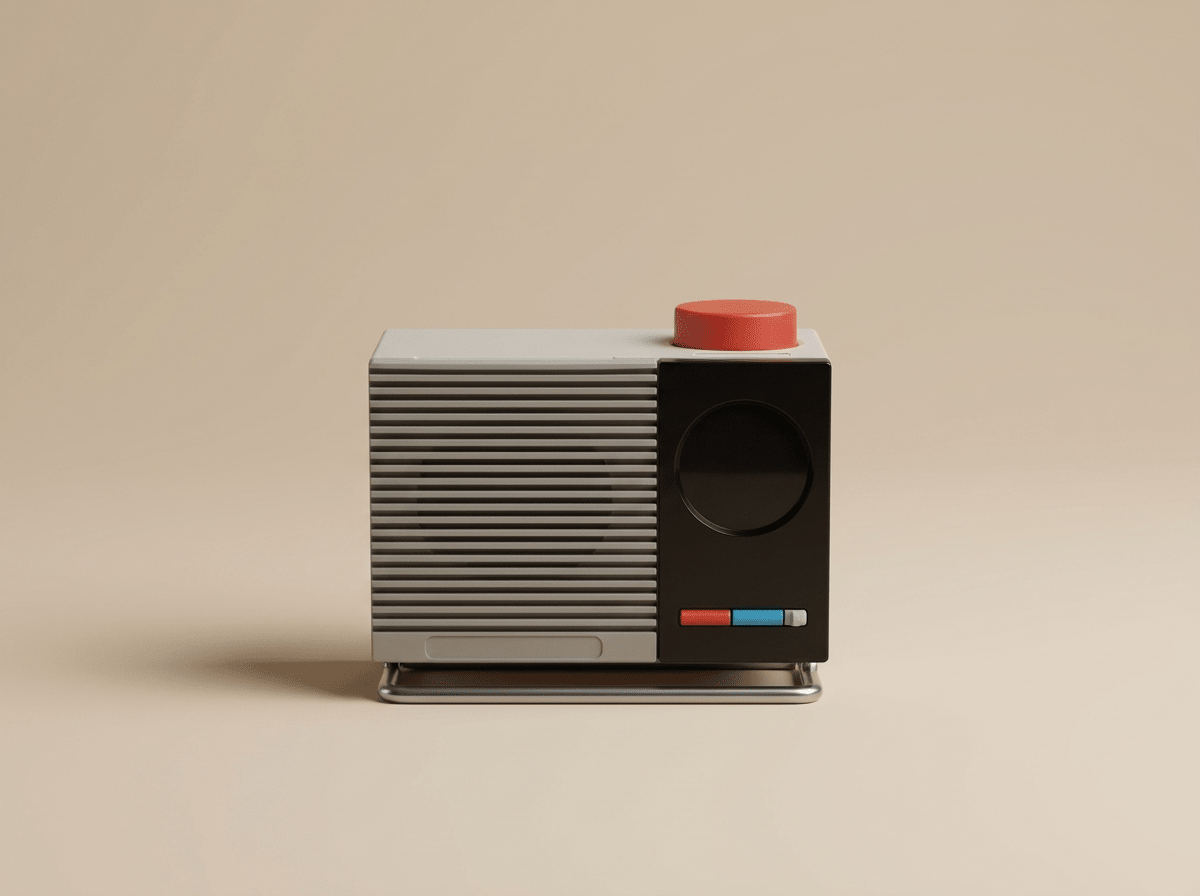 Saitalin N200 | Bluetooth Desktop Speaker with Retro Design | Compact Audio Solution for Quality Sound - Kolise