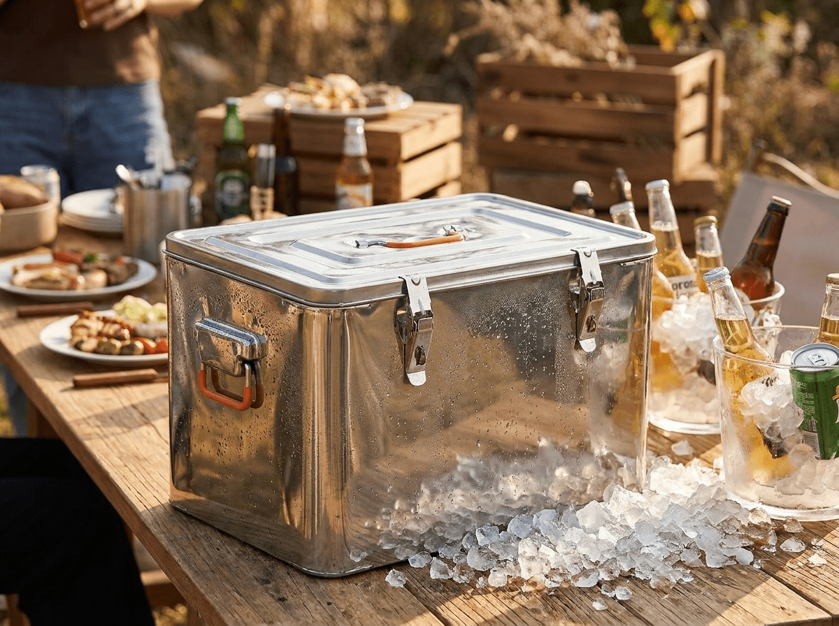 Insulated Storage Box | 65L Stainless Steel Cooler with Durable Design | Efficient Temperature Retention for Food Delivery - Kolise