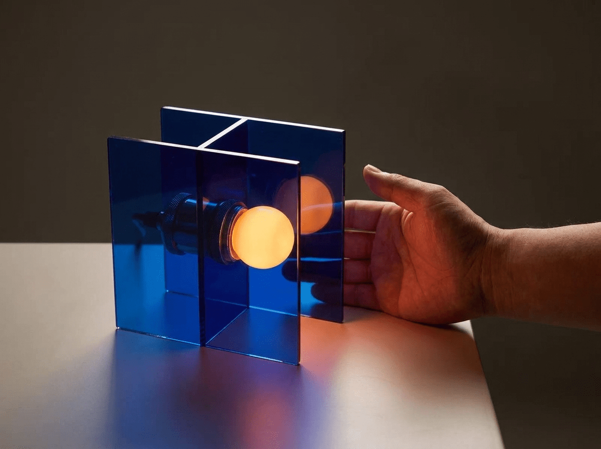 Modern Acrylic Night Light | LED Desk Lamp with Ambient Glow for Cozy Spaces - Kolise
