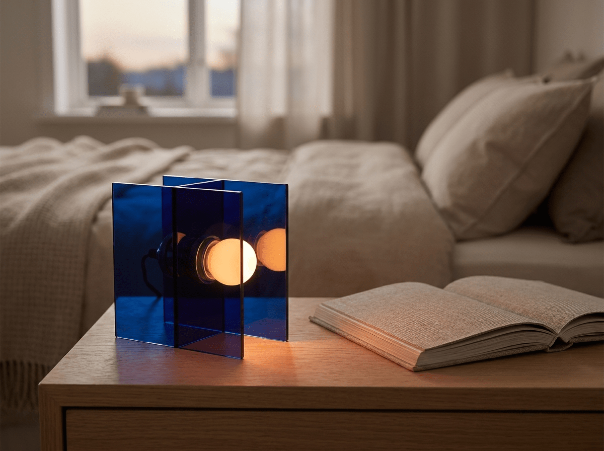 Modern Acrylic Night Light | LED Desk Lamp with Ambient Glow for Cozy Spaces - Kolise