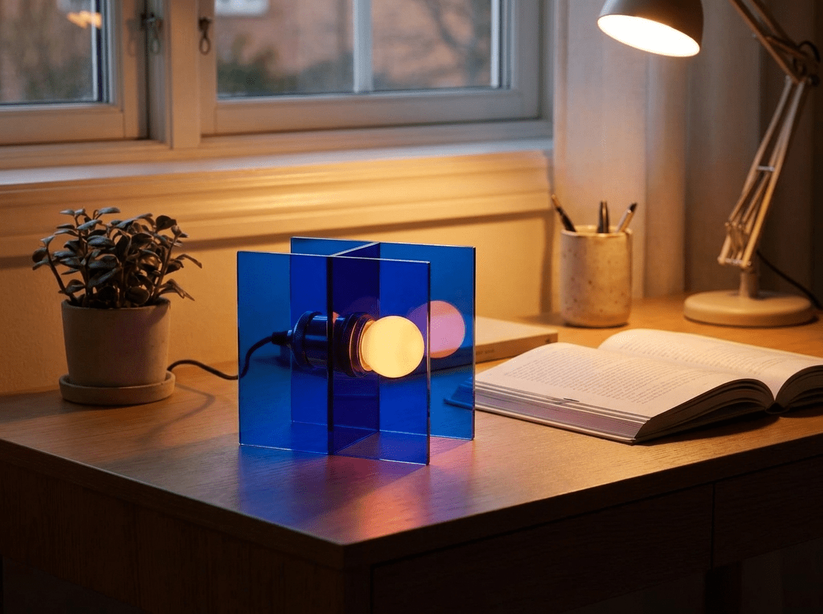 Modern Acrylic Night Light | LED Desk Lamp with Ambient Glow for Cozy Spaces - Kolise