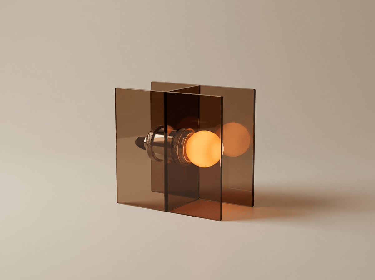 Modern Acrylic Night Light | LED Desk Lamp with Ambient Glow for Cozy Spaces - Kolise