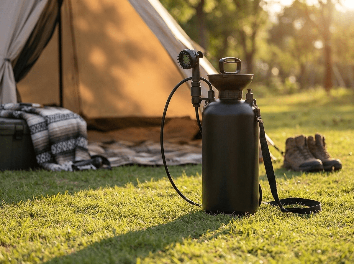 Outdoor Shower Kit | Portable Pressurized Shower with 8L Capacity | Ideal for Camping, Pets, and Beach Cleaning - Kolise