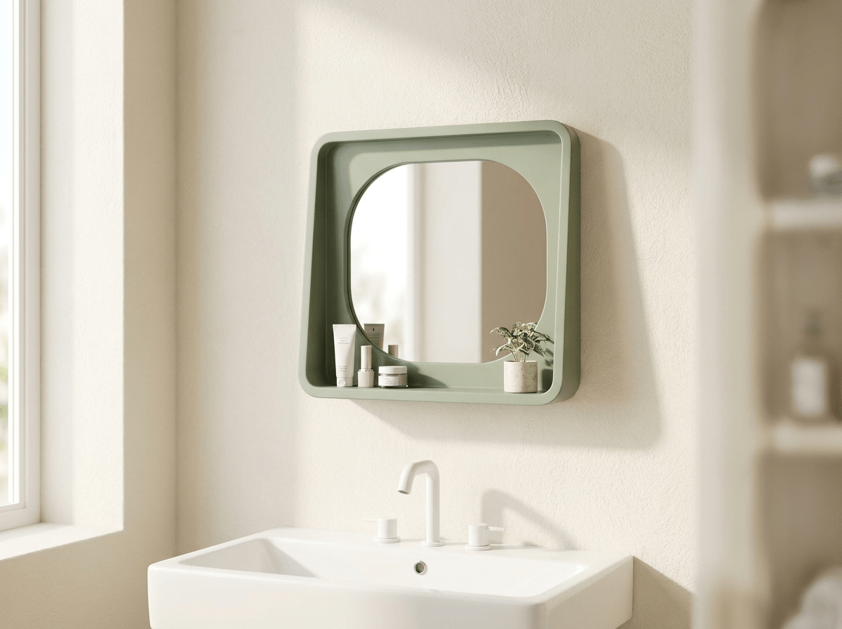 Vibrant | Makeup Mirror with HD Glass Reflection & Stylish MDF Frame | Perfect for Beauty Routine - Kolise