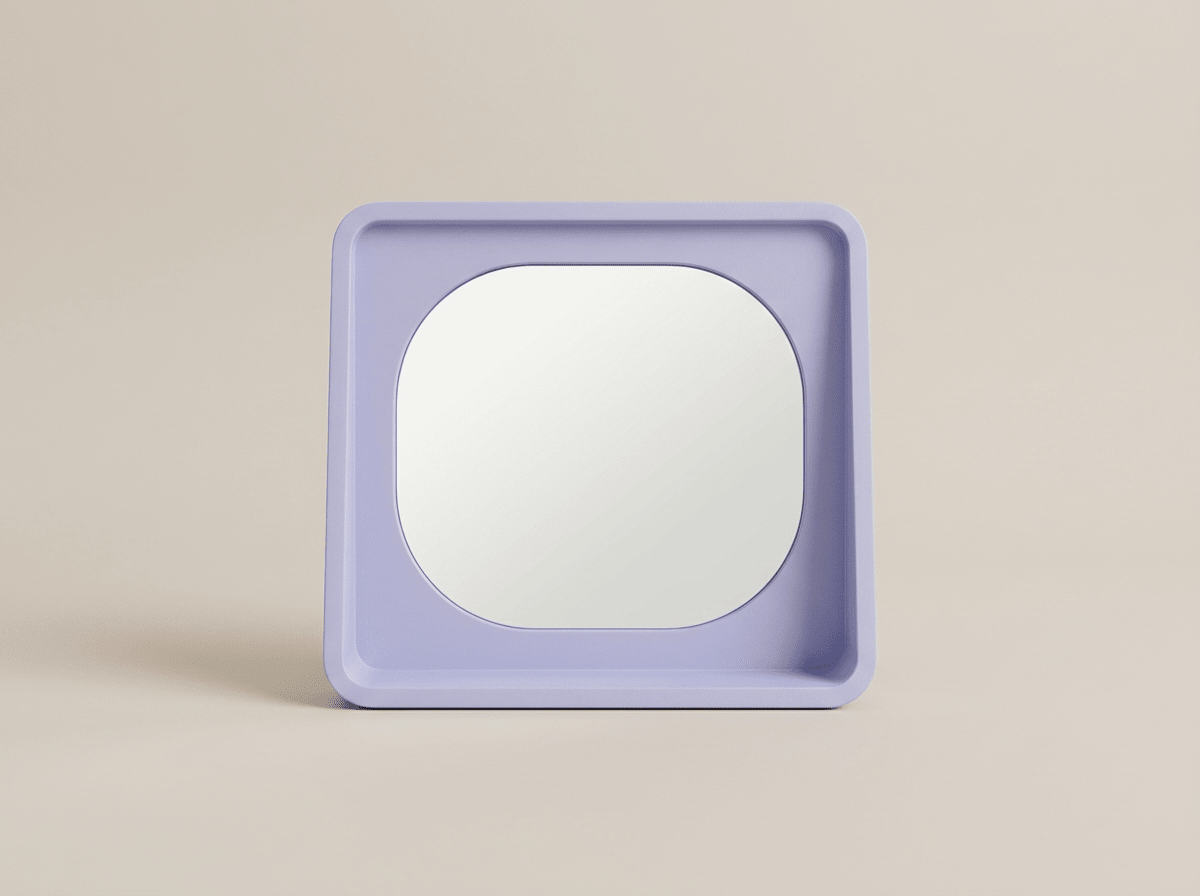 Vibrant | Makeup Mirror with HD Glass Reflection & Stylish MDF Frame | Perfect for Beauty Routine - Kolise