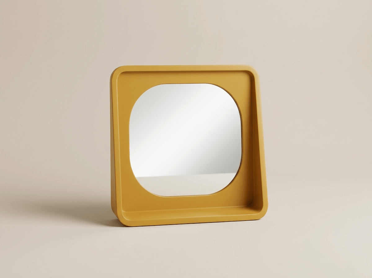 Vibrant | Makeup Mirror with HD Glass Reflection & Stylish MDF Frame | Perfect for Beauty Routine - Kolise