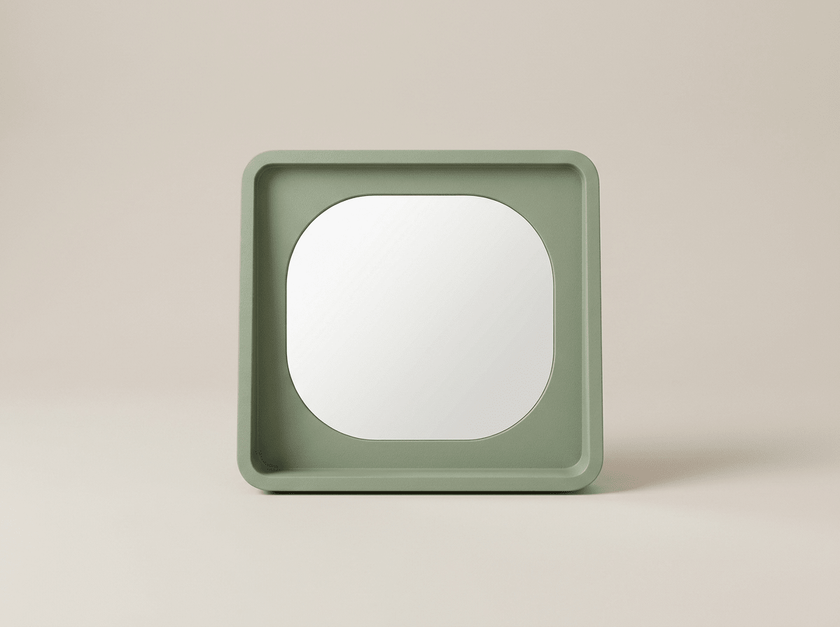 Vibrant | Makeup Mirror with HD Glass Reflection & Stylish MDF Frame | Perfect for Beauty Routine - Kolise