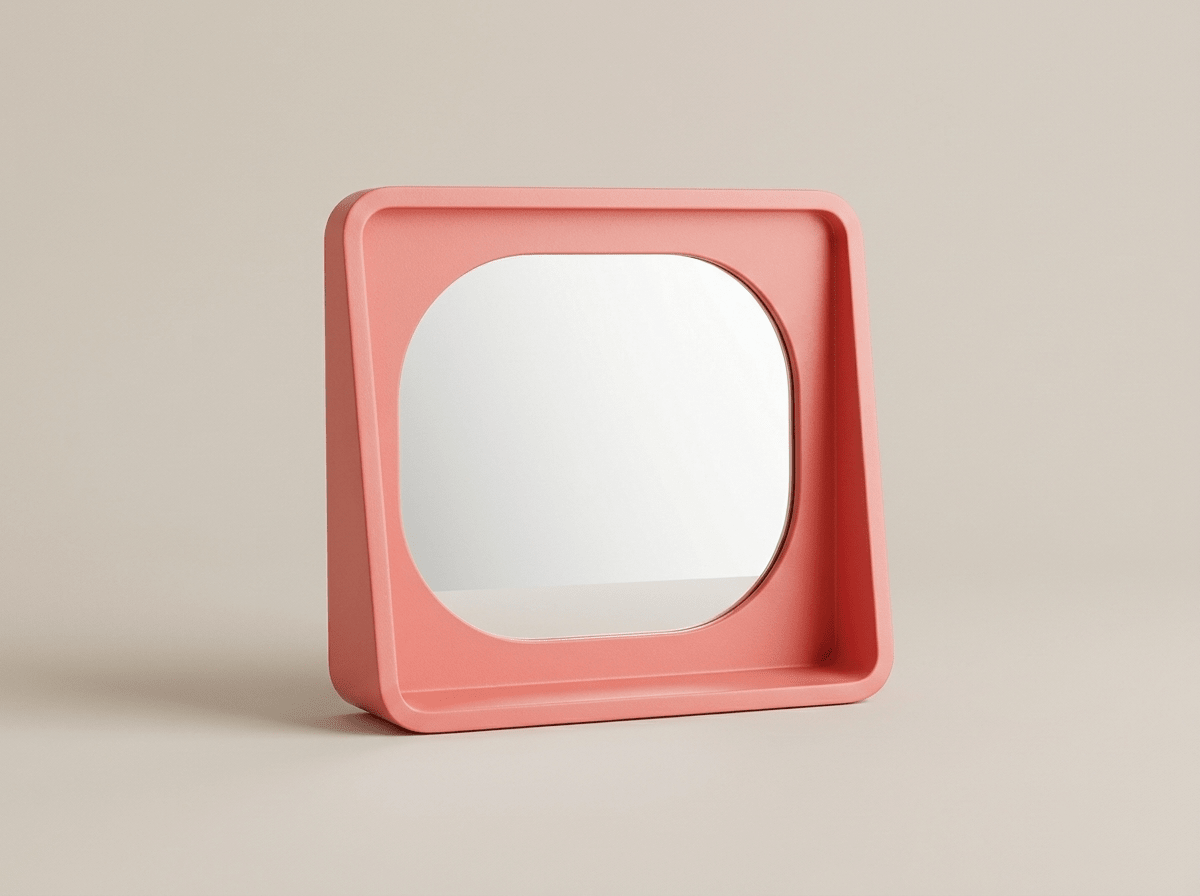 Vibrant | Makeup Mirror with HD Glass Reflection & Stylish MDF Frame | Perfect for Beauty Routine - Kolise