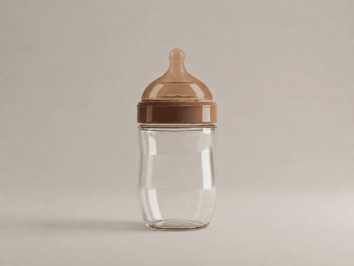Nestling Glass Baby Bottle | Wide-Neck with Anti-Colic Valve - Kolise