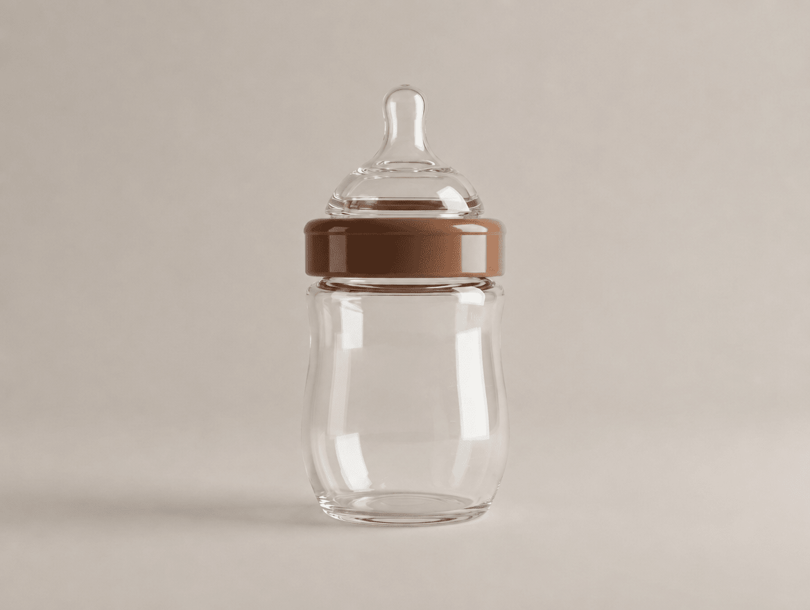 Nestling Glass Baby Bottle | Wide-Neck with Anti-Colic Valve - Kolise